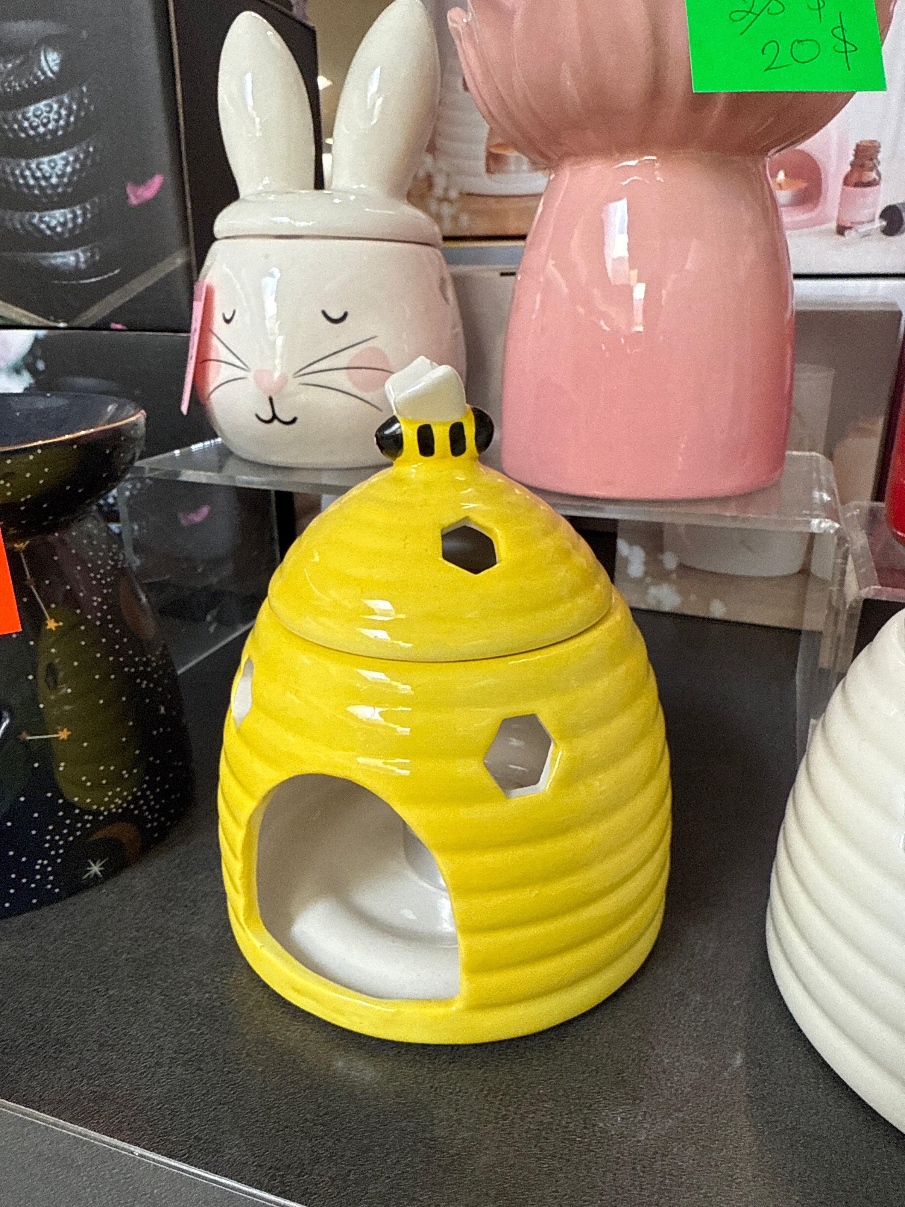 Abeille jaune diffuseur pour cire