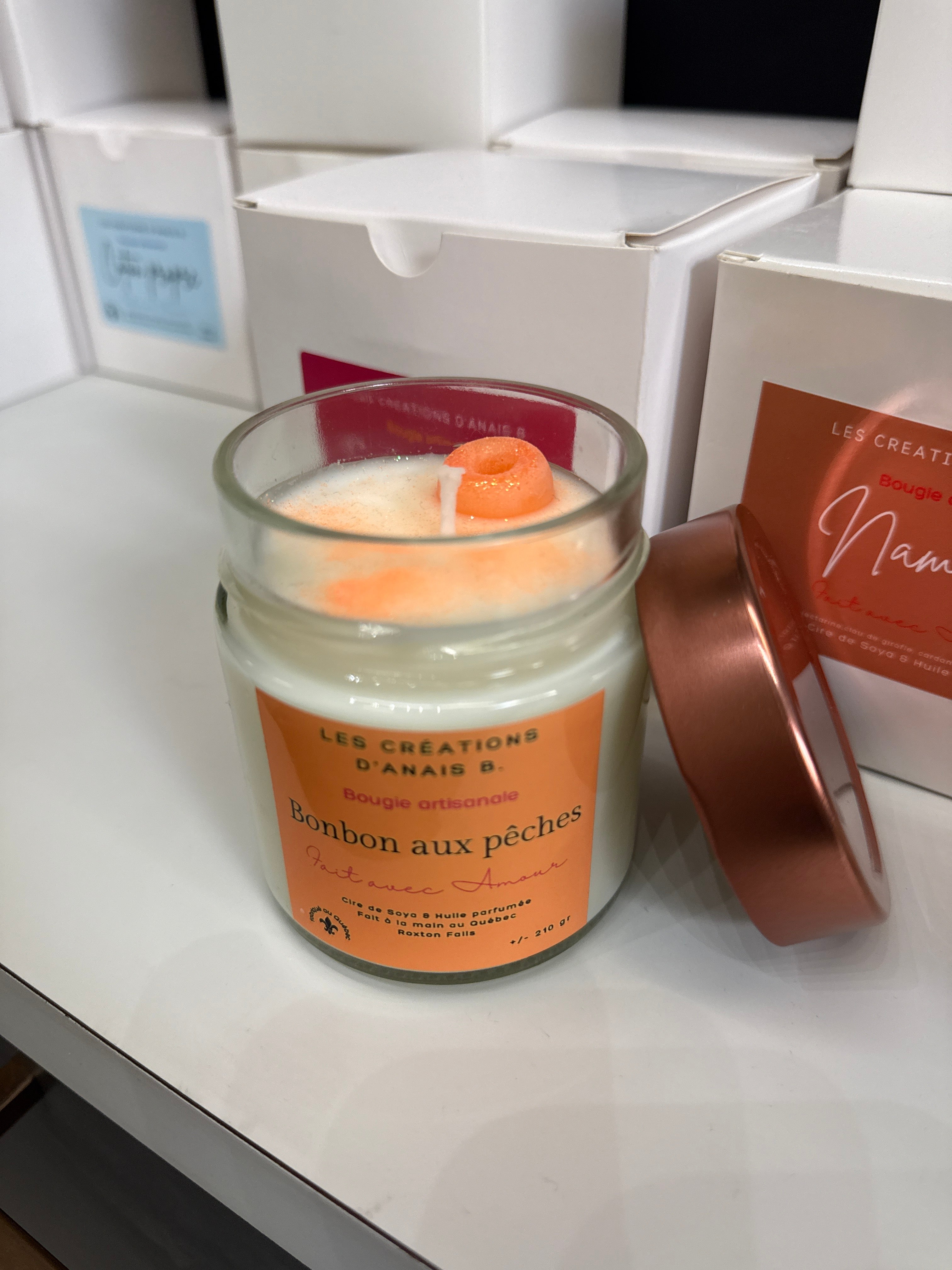 Bonbon aux pêches