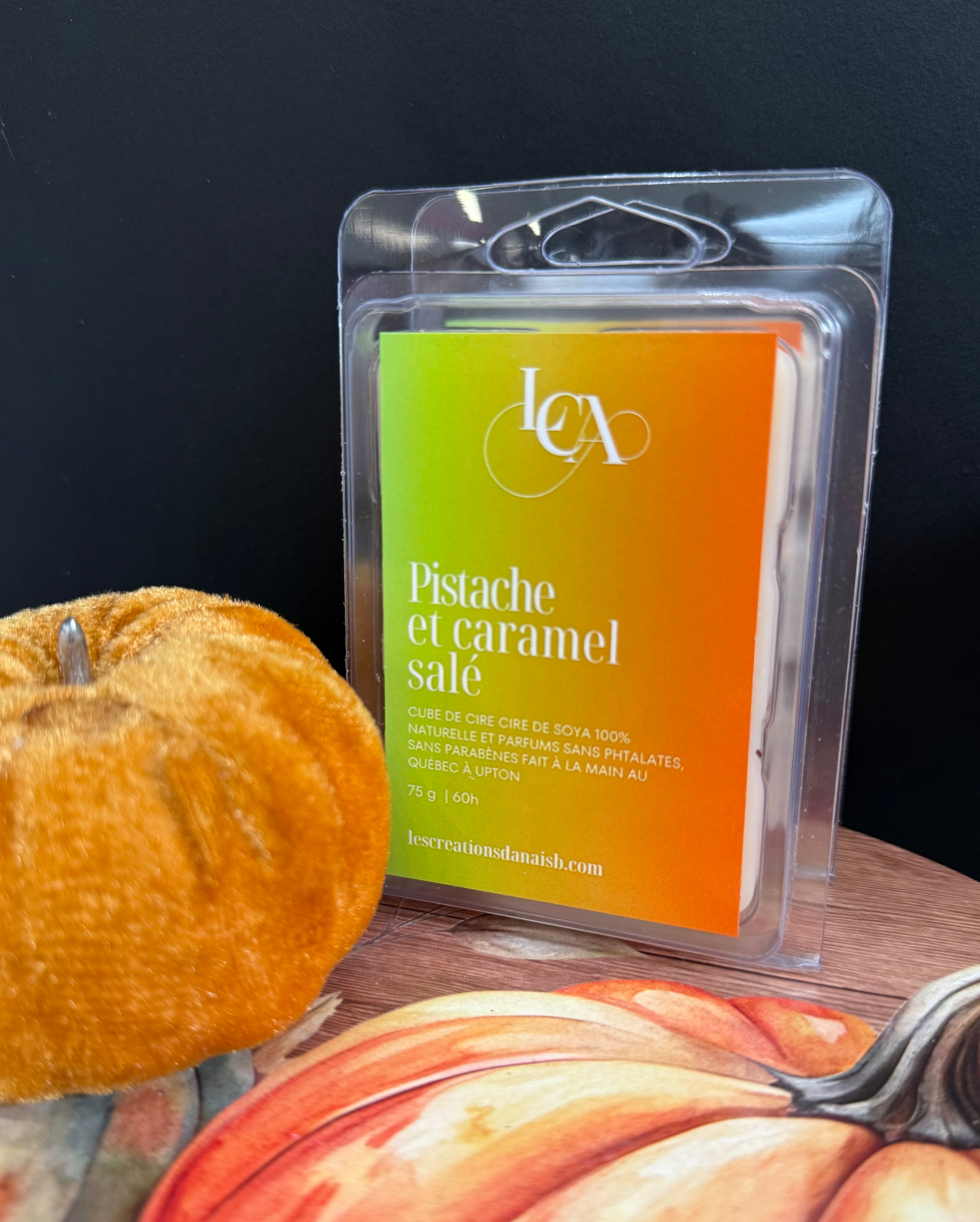 Pistache et caramel