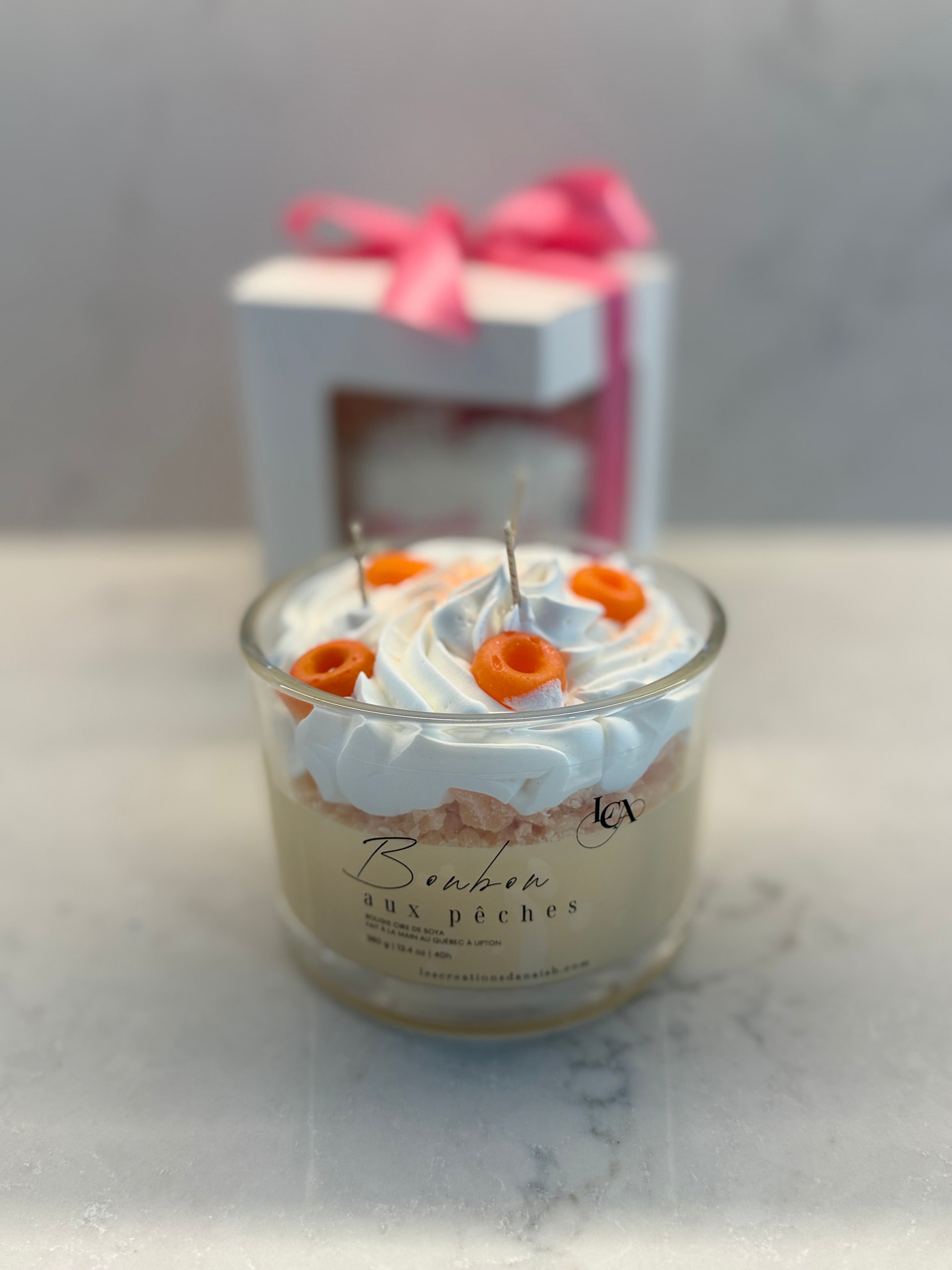 Bonbon aux pêches