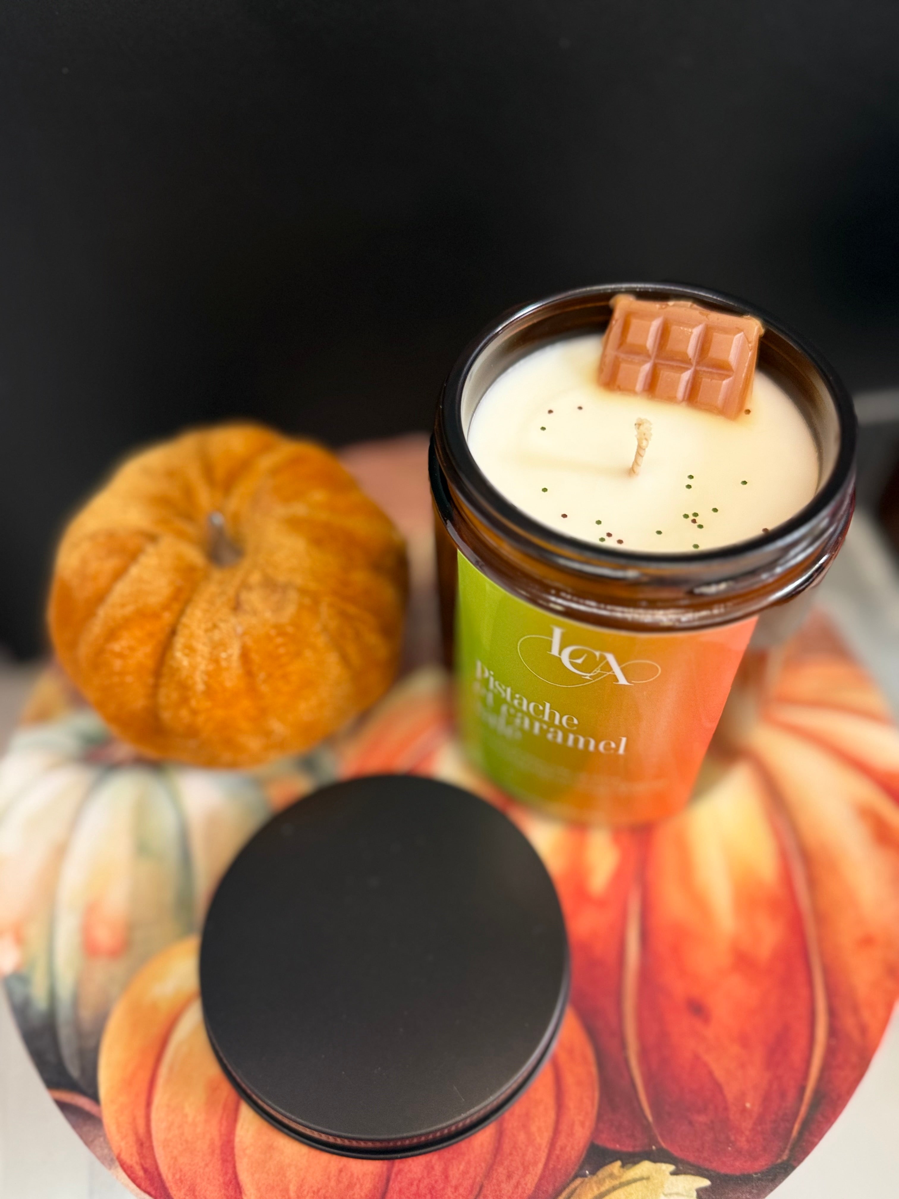 Pistache et caramel