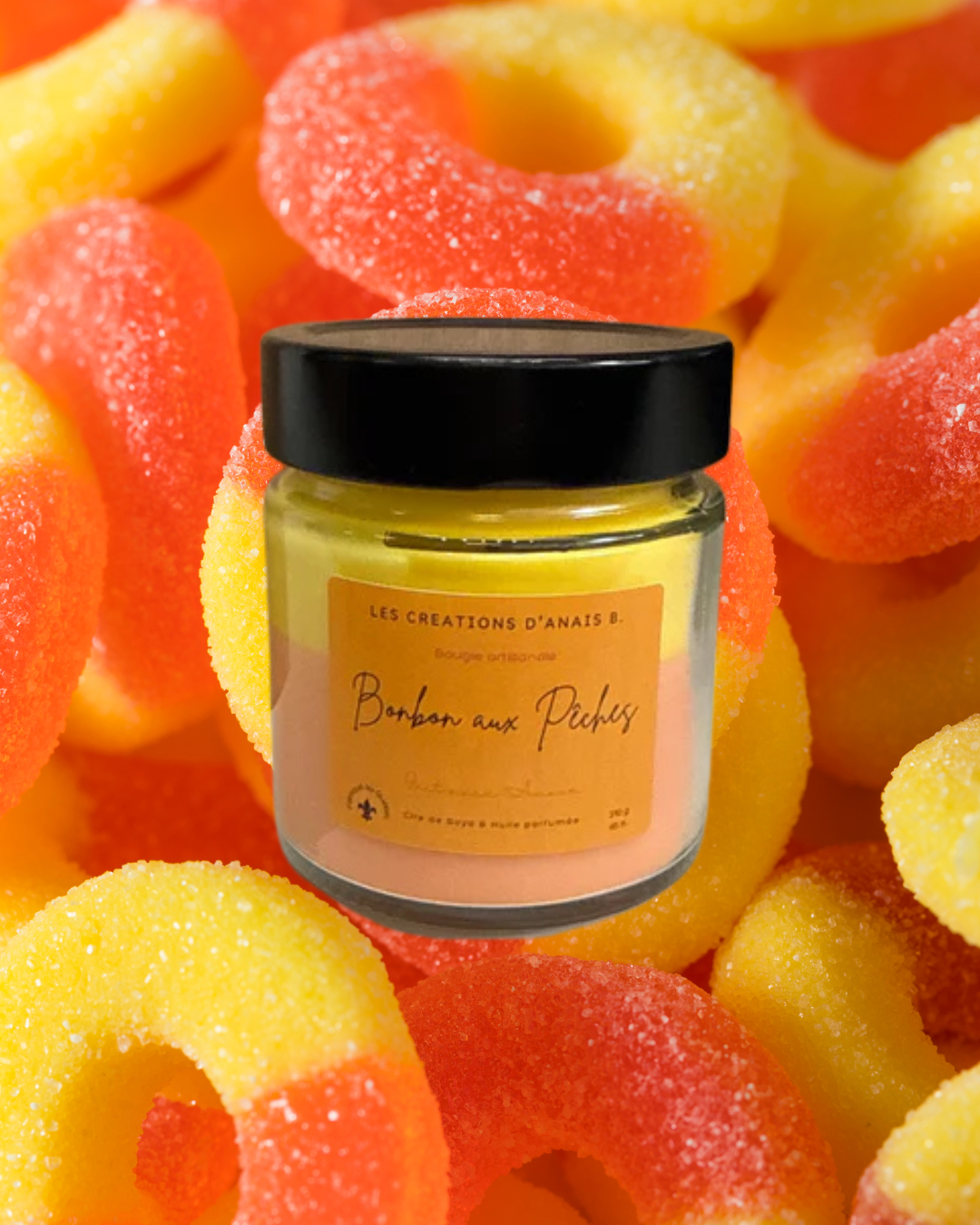 Bonbon aux pêches