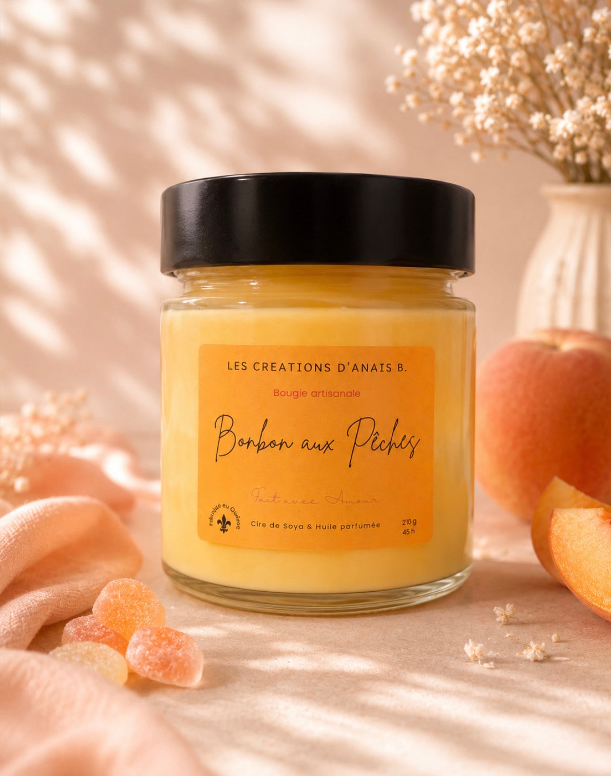 Bonbon aux pêches
